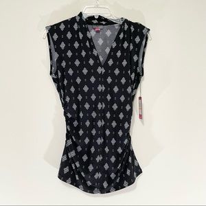 NWT Vince Camuto Black and White Sleeveless Tank Size S